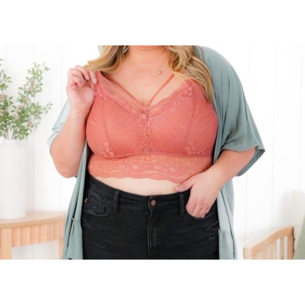 JADYK bralette 1x 2x jady K bralette strappy criss cross removable pad 1xl - 2xl